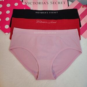 Victoria's Secret 3pk Seamless Stretch Nylon Hiphugger Panties Size XL